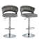 Christal Swivel Upholstered Adjustable Height Counter Stool