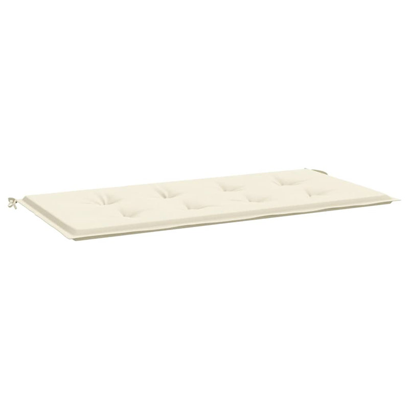 Coussin de jardin en tissu Oxford, Tissu - Crème, H 19,7 po x l 47,2 po x P 1,2 po