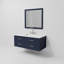 Ensemble de meuble-lavabo simple l 48 po x P 22 po, miroir 43 po et robinet chromé Castor-104783211-112863591