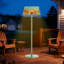 Chauffe-terrasse autoportant rétro 1500W avec abat-jour à pampille décoratif-119376464