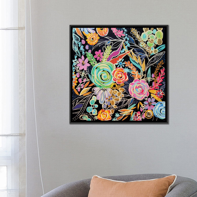 «My Happy Place» par Stephanie Corfee, impression sur toile, H 12 po x l 12 po x P 0,75 po, Pas de tapis, Toile tendue
