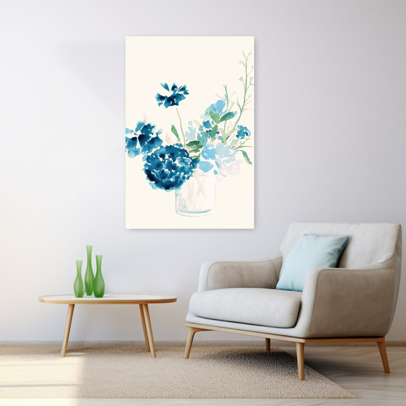 Remembrance, art floral abstrait contemporain, H 48 po x l 32 po