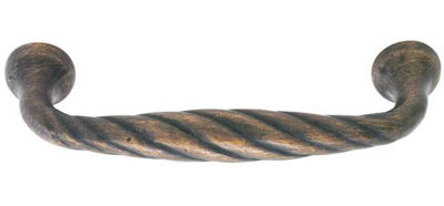 Emtek Tuscany Bronze Twist Cabinet Pull 3 1/2" Centre-to-Centre