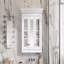 Armoire à pharmacie de 35 po avec miroir, 5 tablettes fermées et réglables, armoire de rangement murale avec portes en verre