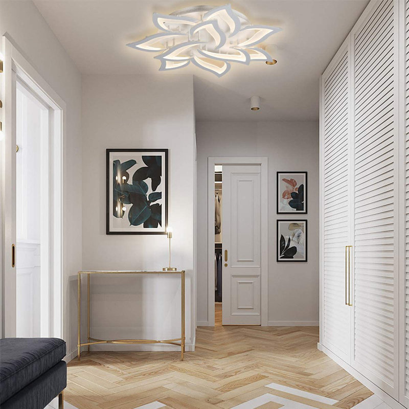 Izzabella 10-Light 85cm Acrylic LED Flush Mount