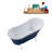 55.1'' x 26.8'' Freestanding Soaking Acrylic Bathtub-76640554-90764604