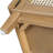 Rattan Entryway Bench With Storage, Cushioned Shoe Bench With Double Doors, Wooden Shoe Organizer Bench For Entryway And Hallway-74691279