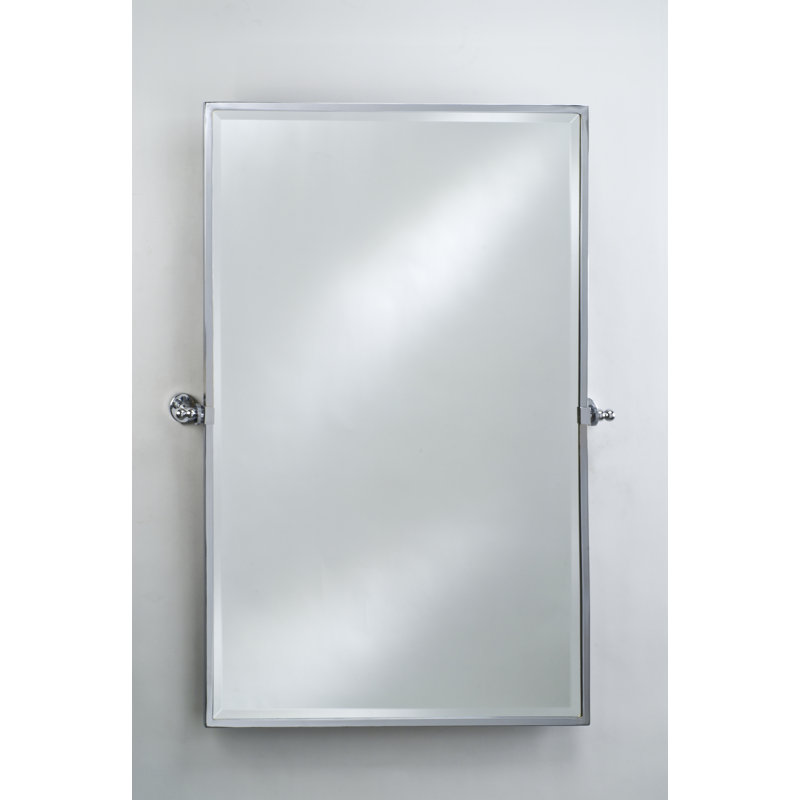 Grand miroir inclinable gear Ilford, Chrome poli
