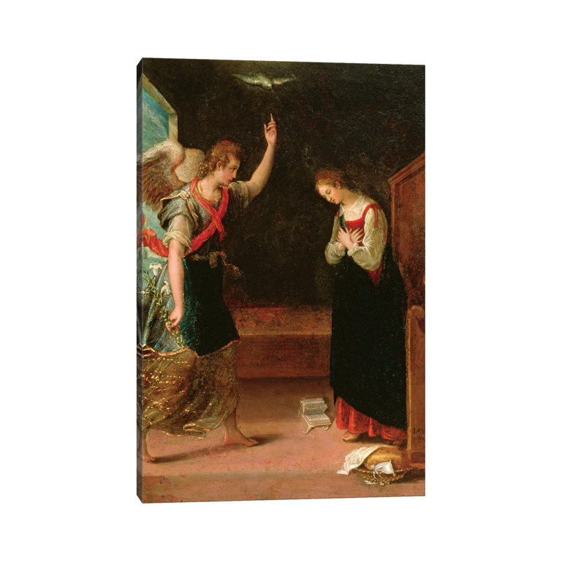 The Annunciation by Lavinia Fontana - Wrapped Canvas Painting