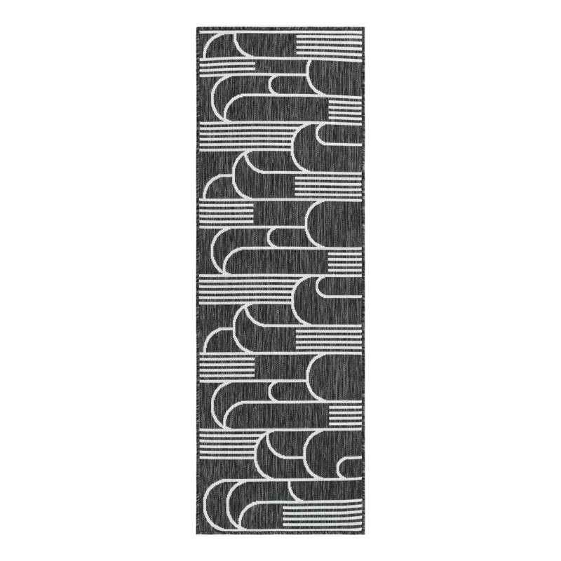 Indoor/Outdoor Modern Area Rug, Runner 2' x 6'1"