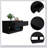 Hamilton Storage Bench, Two Open Shelves, Two Drawers -Black