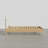 Mid-Century Modern Solid Wood Boucle Upholstered Headboard Bed Frame With USB & Type-C Port-123609752-123609753