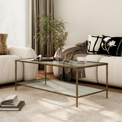 Lalia Modern Metal 1-Shelf Coffee Table