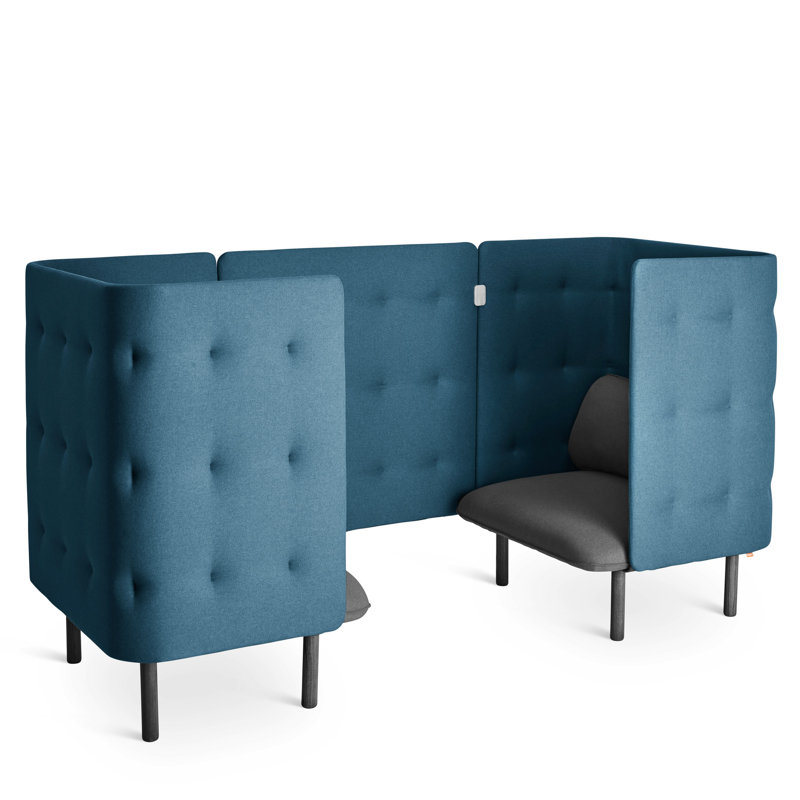 Chaise QT, Gris foncé / bleu foncé