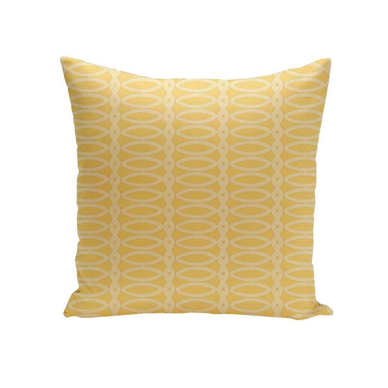  Housse et insert de coussin extérieur d'extérieur, Citron doux, H 18 po x l 18 po x P 7 po