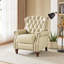 Fauteuil inclinable en cuir véritable manuel standard de 34,5 po de largeur Abruzzino-93363980