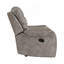 Fauteuil inclinable 1 pièce Modern Living, revêtement en microfibre polie, cadre en bois massif brun grisâtre