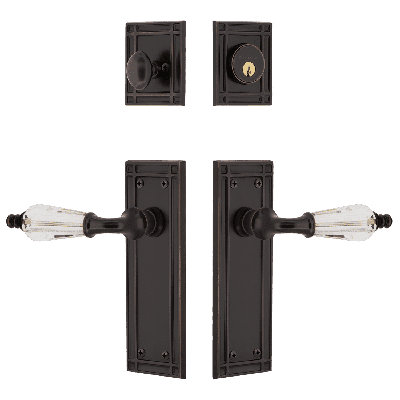 Nostalgic Warehouse Mission Entry Set with Parlour Crystal Lever