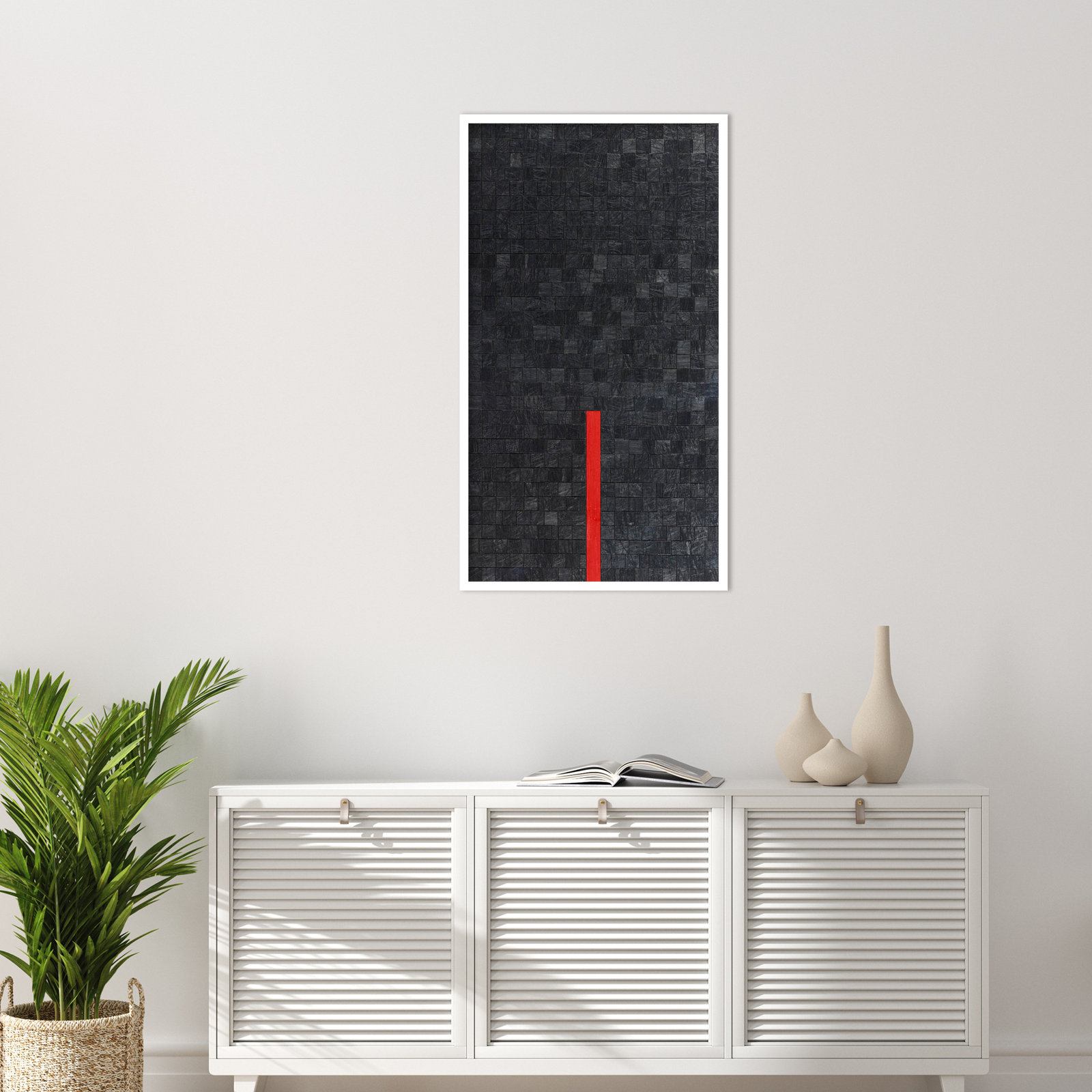 Close by Alex Dunn, White, 41" H x 23" W