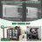 35.8" High Media Storage Cabinet With Wheels
