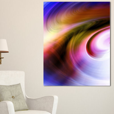 « curveed texture of colors », impression sur toile tendue