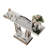43" Mirrored Glass Console Table Sofa Table