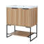 Meuble-lavabo autoportant de 30 po avec lavabo en résine, 30 po x 18 po (W99981923)