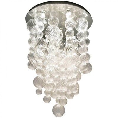 Lustre suspendu en verre de Murano
