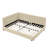 Upholstered Full Bedroom Bed Frame, Velvet With Comfortable Design For Living Room Too Size Daybed Beige Velvet Upholstery And A Construction Area-1533898111