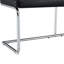 Banc à langer noir en métal argenté Caractéristique charmante - Chaise en cuir Pu pour différentes pièces Guide d'assemblage et d'installation simple inclus avec structure attrayante