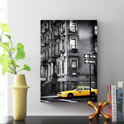 NYC Yellow Cab, reproduction de photo sur toile tendue