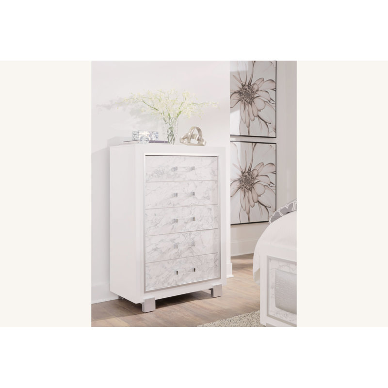 COFFRE BLANC SKYE MARBLE