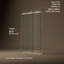 Porte de douche coulissante Levity Plus Less, H 81-5 / 8 po x l 56-5 / 8 - 59-5 / 8 po, avec verre transparent de 3/8 po d'épaisseur-71812618