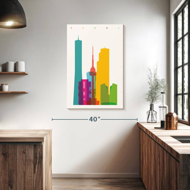 Sireci Vibrant Seoul, 39" H x 26" W