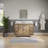 Brookhn 48 In. Single sink Whitebrook Quartz Countertop Bath Vanity in Lustrous Walnut with Mirror