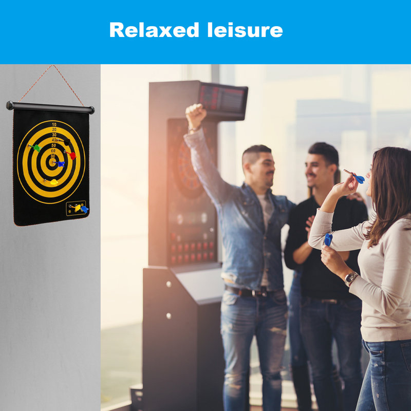 Cadeaux de jeu de fléchettes à double face magnétique intérieur et extérieur pour enfants adultes
