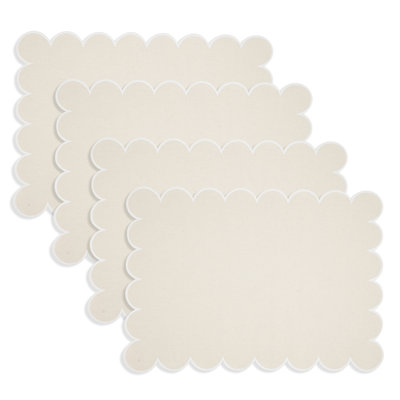 Napperons rectangulaires 100% coton Paddock