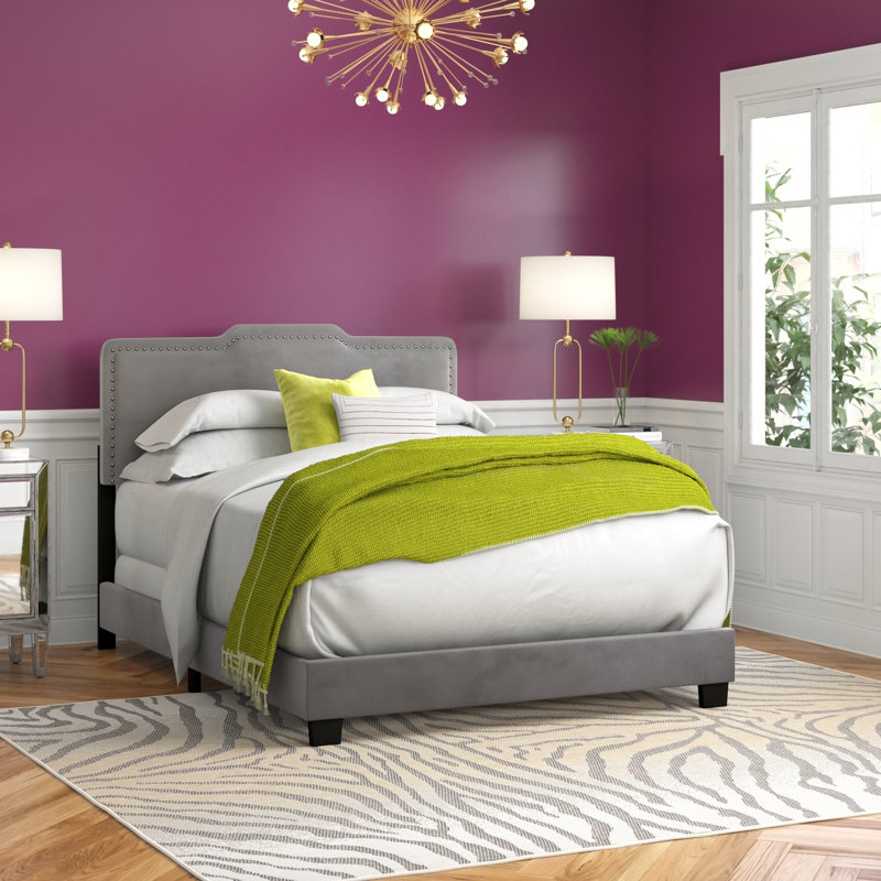 Julianna Upholstered Standard Bed, Full/Double, Gray