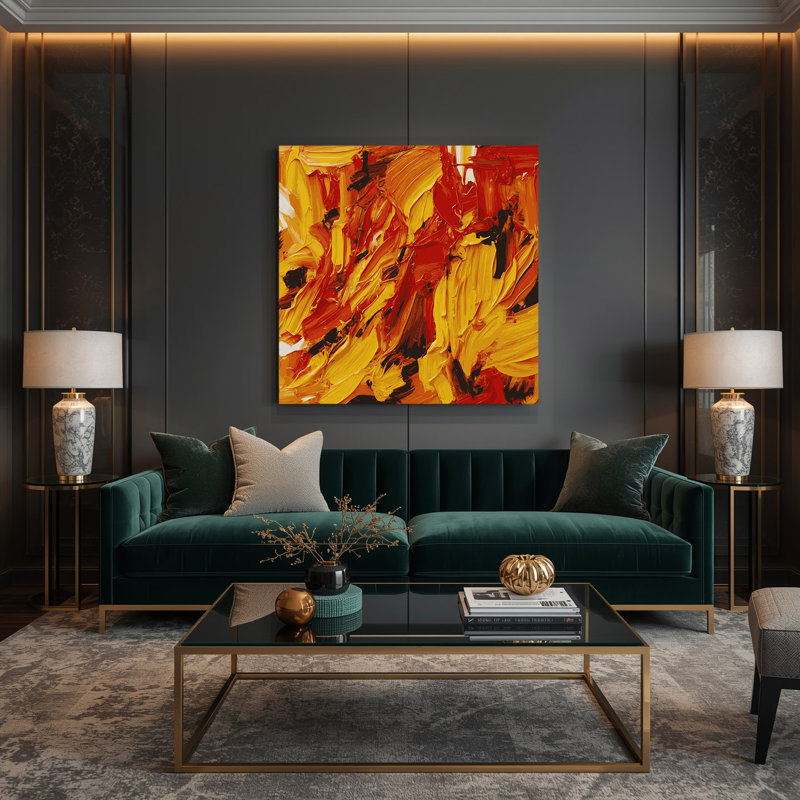 Art mural sur toile Neo Expressionism 49, H 8 po x l 8 po