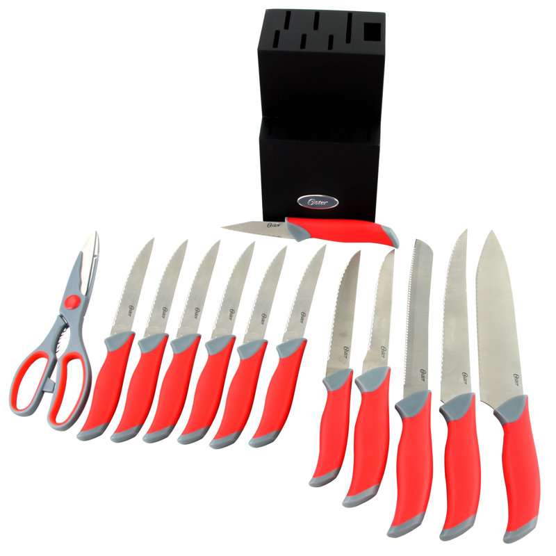 Oster Lindbergh 14 Piece Block Set, Red