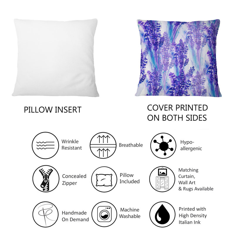 Floral Throw Pillow