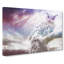 The Great Horned Owl in Abstract - Wrapped Canvas-55302772