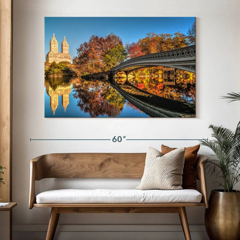 Kavia Bow Bridge Reflection, 34" H x 51" W