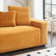 Causeuse en velours côtelé avec 4 coussins décoratifs et coussin moelleux-1187336776