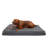 Faux Sheepskin & Suede Deluxe Orthopedic Dog Bed-67186776-67186779