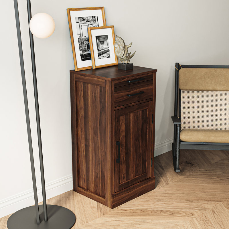 Armoire de salle à manger de couleur noyer brun pour grande capacité - organisez et présentez en toute facilité