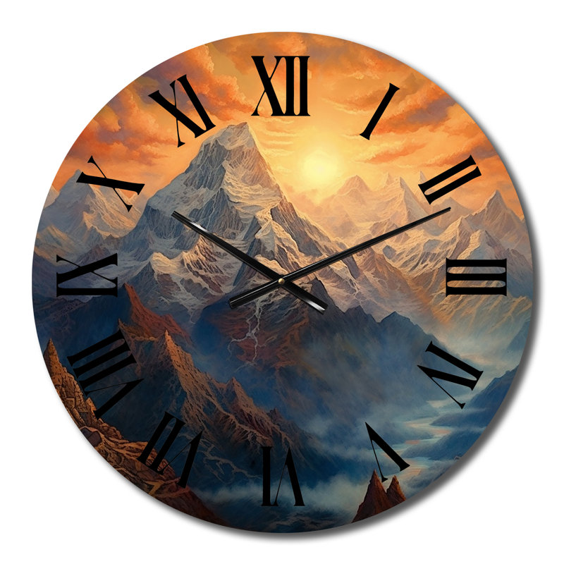Horloge murale Mystical Glorious Mountain, Petit