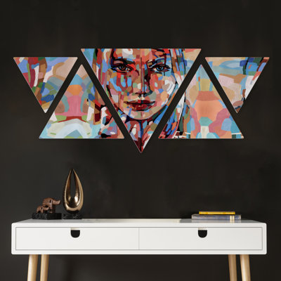 Girl 5 Piece Painting Set on MDF