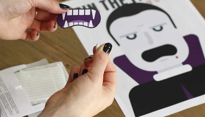 Vampir Halloween Spiel DIY