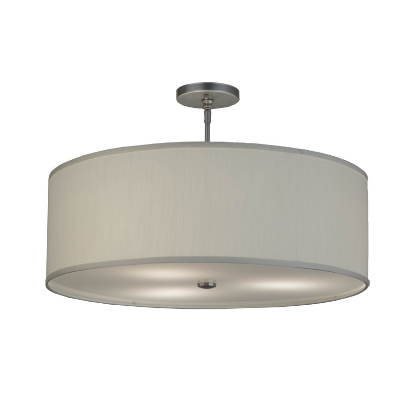 Lustre tambour 3 lumières, H 15,5 po x l 24 po x P 24 po